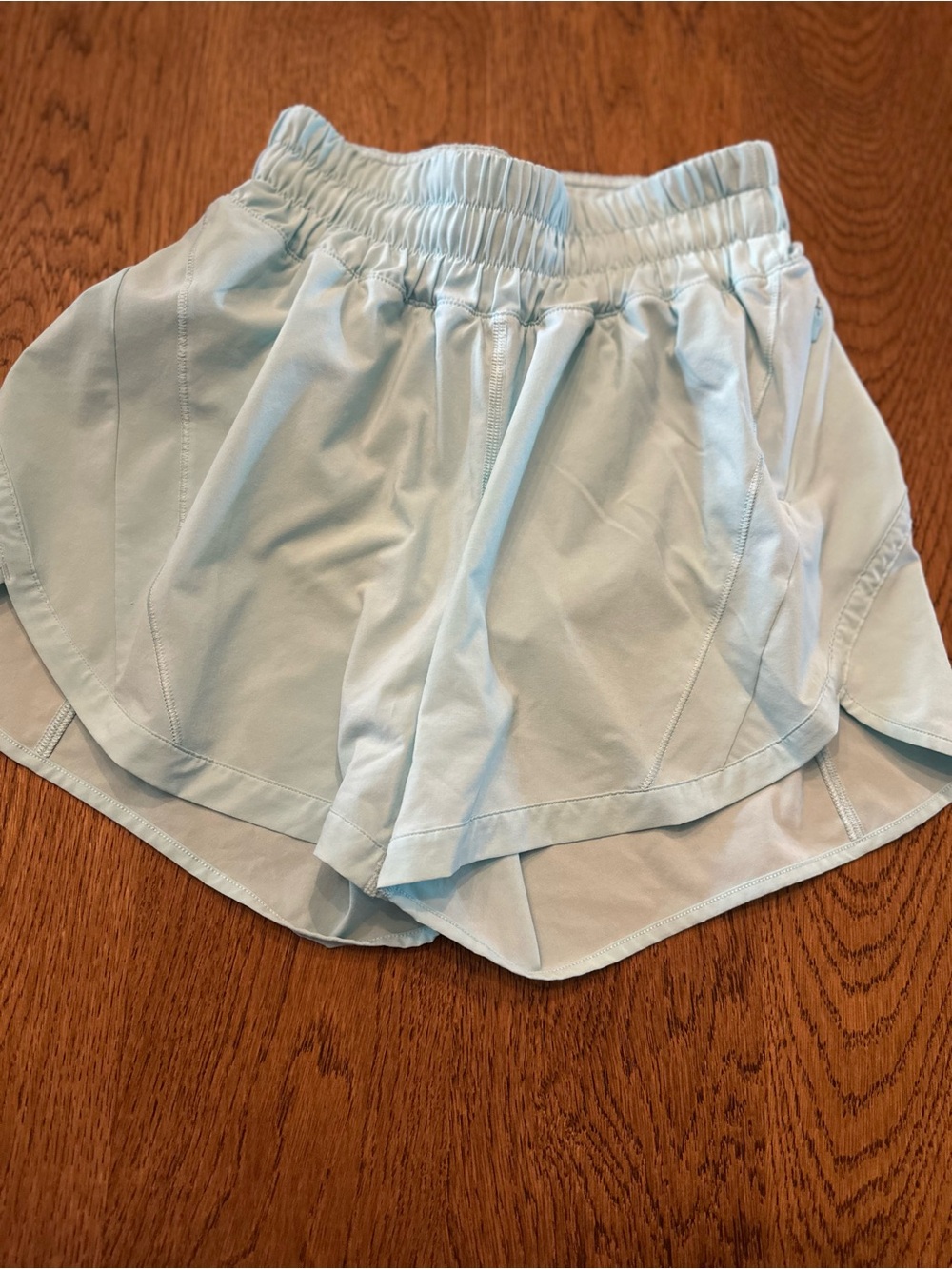 Lululemon Light Blue Women's Athletic Shorts - Breathable Running Shorts Sz 2
